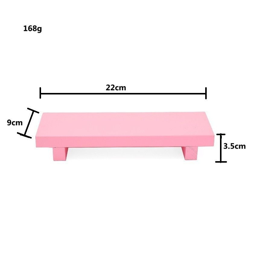 Wooden Pallet Base Bracket Bathroom Decoration Wooden Riser Kitchen Soap Dish Rack Suitable for Dressing Table Cabinet Storage