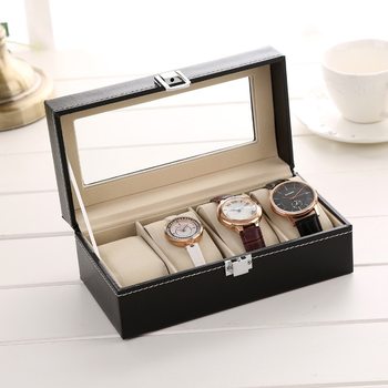 in stock wholesale PU leather watch box watch display box watch storage box watch collection box