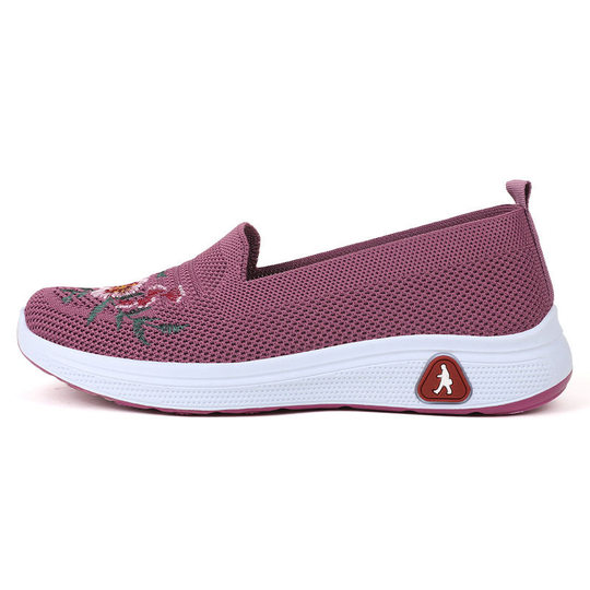 2024春季爆款平底低帮单鞋文艺民族风帆布鞋浅口一脚蹬老北京布鞋