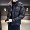New solid color down jacket men's fashion high-end casual fashion men's down jacket thickened fashion factory direct batch