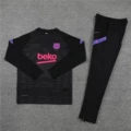 2122 barcelona black player edition half pull suit