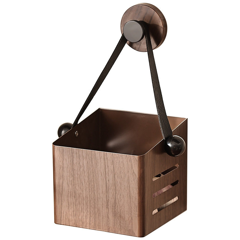 Medieval Style Wall-Mounted Storage Basket Living Room Kitchen Bathroom Suction Cup Storage Rack Cosmetics Ginger Garlic Hanging Basket Drain Storage