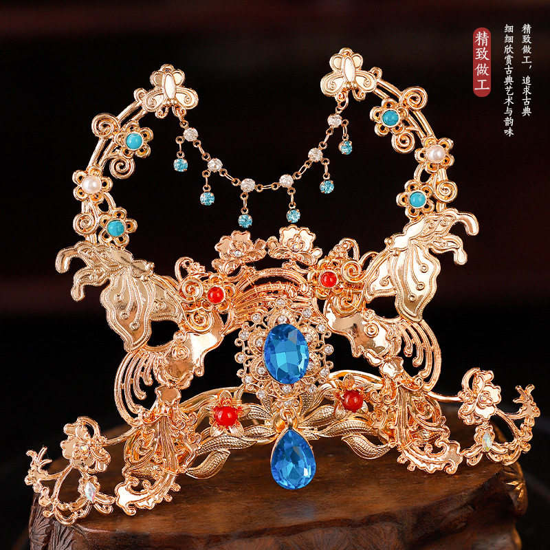 西域风情异域古装敦煌飞天发冠唐风汉服仙女头冠明制复古宫廷配饰,淘宝优惠券,粉丝福利购,淘宝优惠卷