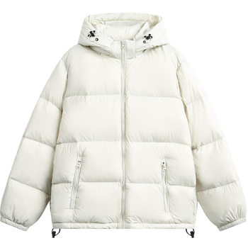 Mr. Song's Cross-Border 90 down Couple's Hooded down Jacket 2025 Winter Thick Loose Puffer Jacket for Men and Women