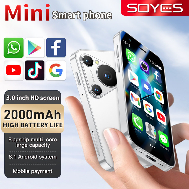 跨镜热卖P70 pro max 迷你智能手机3寸四核处理器谷歌安卓81外文