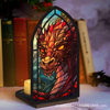 Cross-Border New Product Book Nook Devil's Eye Wooden Bookend Bookshelf Decoration Fantasy Book Corner Decoration