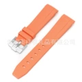 Orange, silver buckle