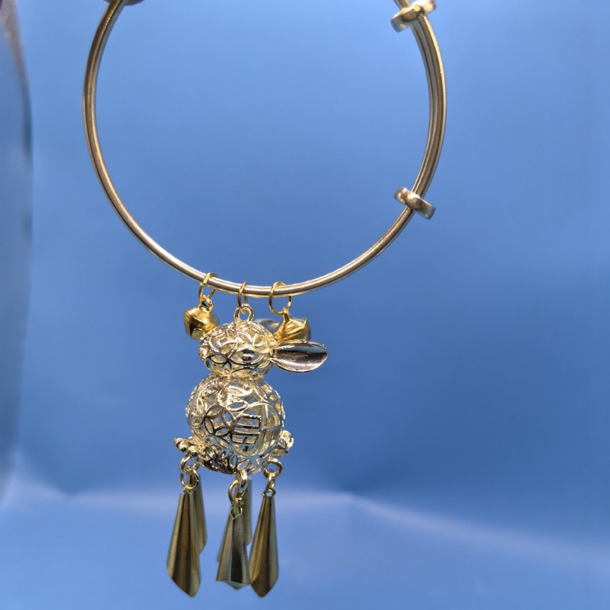 Mid-Autumn Festival Luminous Bracelet Girl's Antique Palace Bell Jewelry Alloy Hanfu Bracelet High-end Bracelet Stall