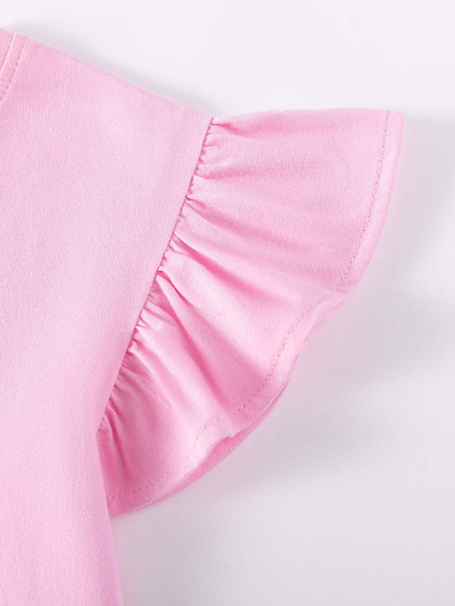 Grosir Pakaian Anak Pabrik, Set Anak Perempuan Musim Panas, Set Anak Pelangi Lucu Manis