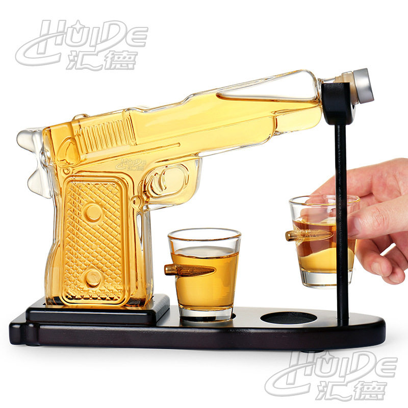 Amazon whiskey wine set suit borosilicate pistol suit wine separator borosilicate glass wine container