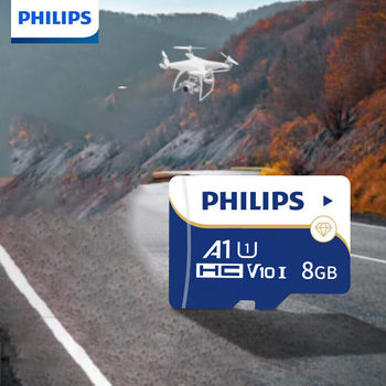 Philips 8Gb Memory Card A1 4K V10 U1 High-Speed Transmission 130Mb/S Supports 4K Ultra-High Definition Recording