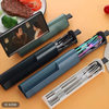 Pull-Out 304 Stainless Steel Portable Cutlery Box Set Spoon Fork Chopsticks Three-Piece Set Student Outdoor Gift