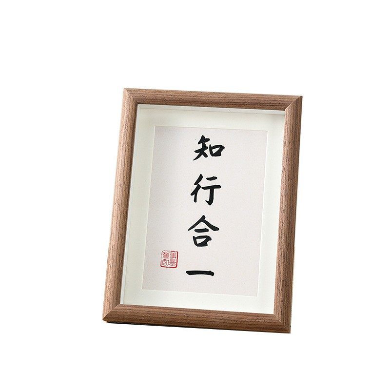 Simple wooden hollow three-dimensional 6-inch photo frame 7-inch 8-inch 10-inch high-level calligraphy frame