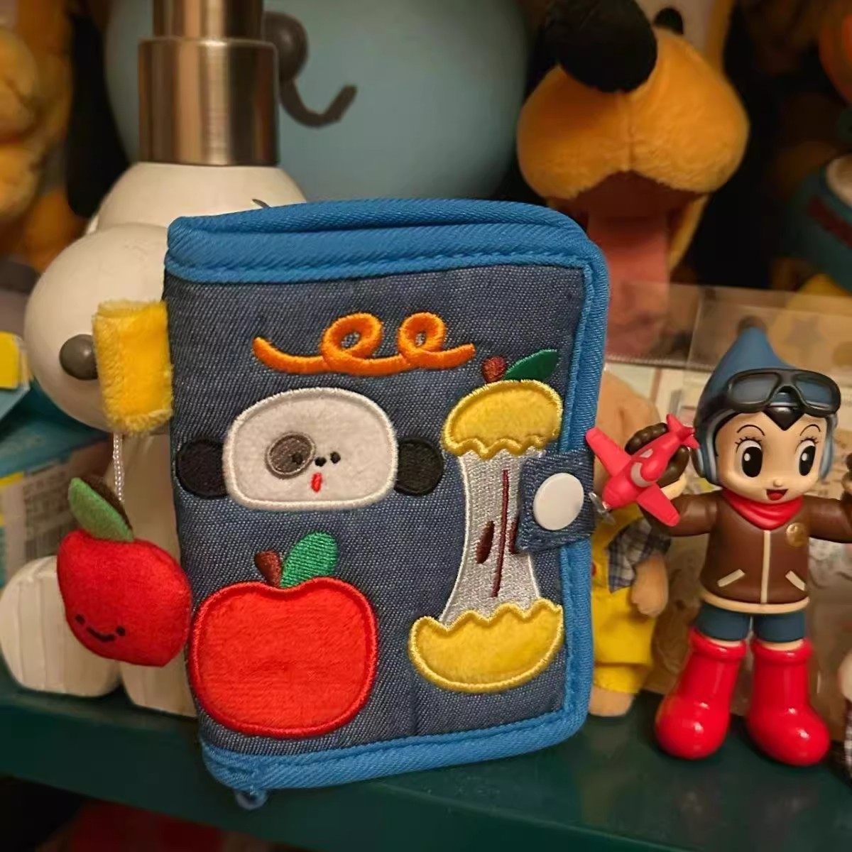 CHARHP & KEJNT Official genuine goods Cute Canvas Short Wallet Small Card Bag Coin Purse Cartoon Clutch