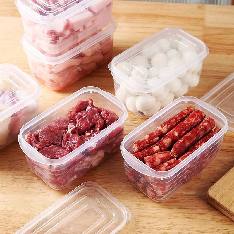 Food Grade Kitchen Refrigerator Storage Preservation Box Spice Seasoning Box Sealed Preservation Frozen Meat Box Freezing and Heating