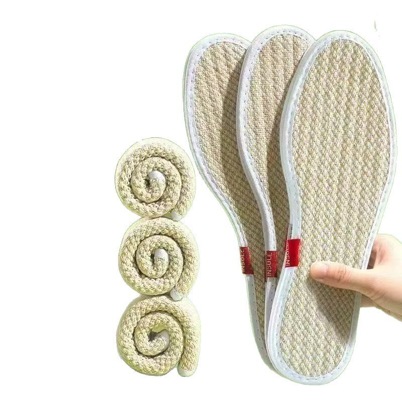 Linen - Pure Cotton Fabric for Men, Breathable, Sweat-Absorbent, Deodorizing, Mugwort Deodorizing and Fragrance-Retaining, Women's Version with Ultra-Soft Sole, Comfortable