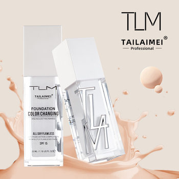Cross-border TLM Warm Skin Color Foundation Brightening Concealer Lasting and Difficult to Take off Makeup Wholesale Telemay Foundation