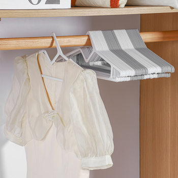 Low Neck Short Neck Hanger Seamless Non-Slip Plastic Anti-Shoulder Corner Dry and Wet Dual-Use Household Clothes Hanger