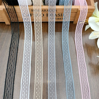 1.7cm Color Wave Dot Lace Ribbon Nylon Lace Bow Hair Accessories Ribbon Accessories Garment Accessories