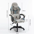 Grey No Foot Rod (Level 2 Air Rod Technology Cloth Linkage Armrest)