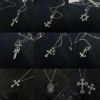 Cross Necklace with Diamonds for Men and Women, Popular Clavicle Chain, Tiktok and Xiaohongshu Influencer Picks