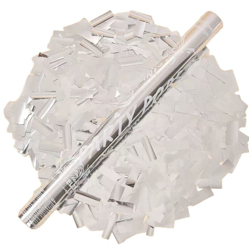 Silver Gold Salute Fireworks Party Atmosphere Wedding Handheld Spray Tube Wedding Atmosphere Props Laser Sequins