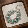 Cross-border Hot-selling Personalized Retro Turquoise Bracelet Bohemian Ethnic Style Bracelet for Women Light Luxury Elegant Bracelet
