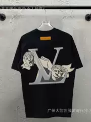 Donkey Demon Clown Double Face L Limited 25 New Short Sleeve Men's and Women's Couples Loose Fashion Brand Summer T-Shirt