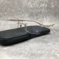 Silver frame/beige leg