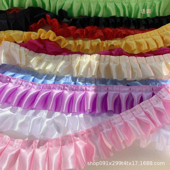 4cm Sanding Pleated Lace LO Niang Skirt Doll Garment Accessories Handmade diy Fan Cartoon Material