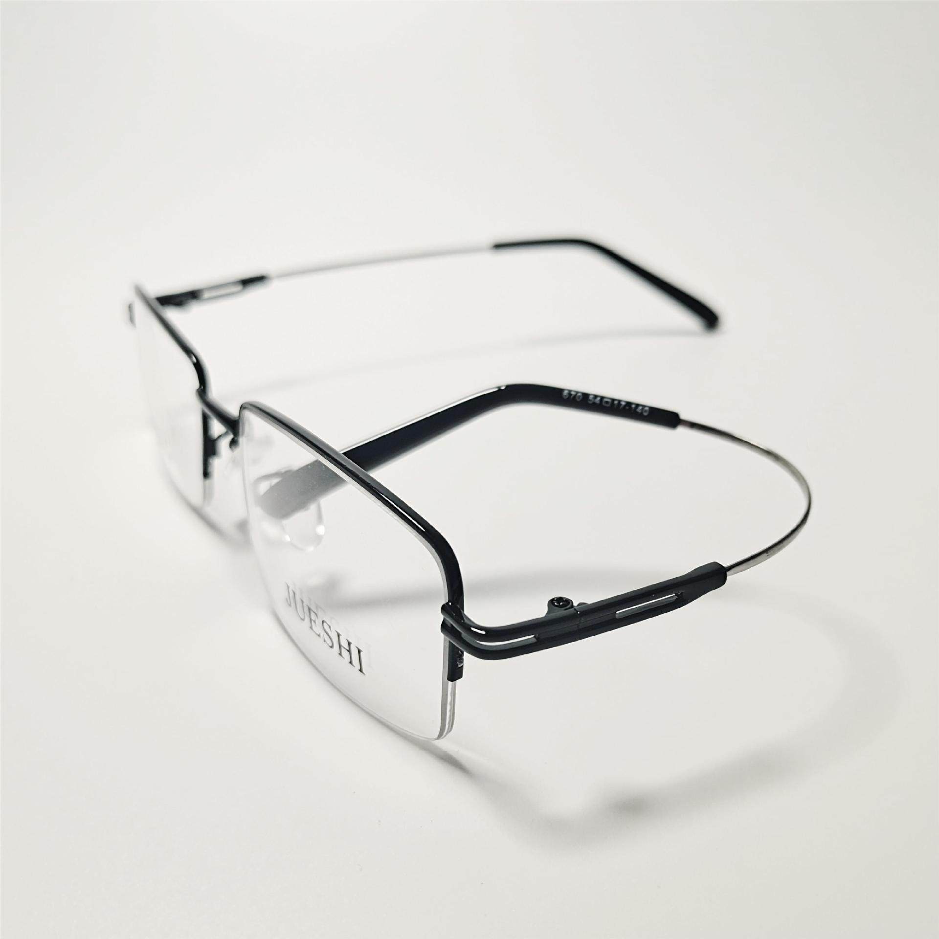 670 factory price direct supply alloy memory frame new casual business half frame glasses memory glasses frame wholesale