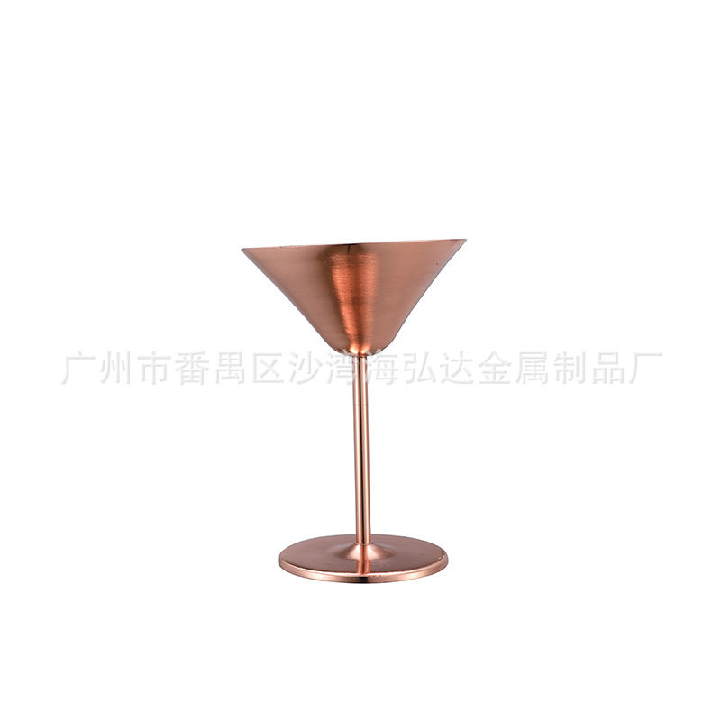 Cross-border Stainless Steel 304 Cocktail Glass Red Wine Glass Martini Glass Tall Wine Glass Combination Bartender Set