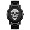 New fashion large dial cool skull trendy men's watch business dark wind cross-border quartz watch
