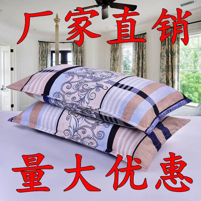 Student Brushed Pillowcase Enlarged 48*78cm Skin-Friendly Breathable Pillowcase Adult Single Pillowcase Manufacturer Wholesale