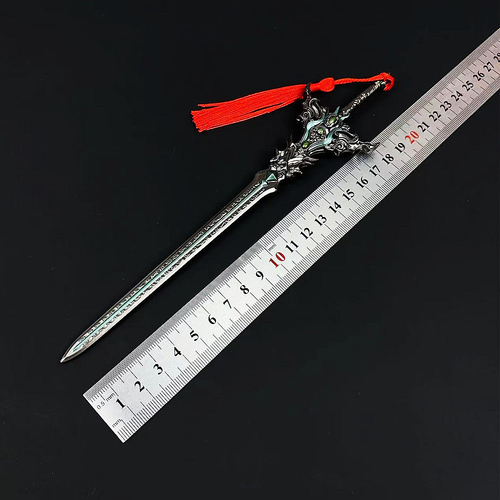 Around the United States World, Shi Hao weapons reincarnation sword weapon model alloy ornaments hand props 22cm toy gift