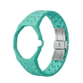 Coral green ceramic + ceramic strap (3 o'clock direction)