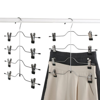 Pants Hanger for Home Storage, Outdoor Drying, Multi-Layer Hanging Pants Clip Display Rack, Pants Hanger Factory Direct Sale, Strong Load-Bearing Pants Rack