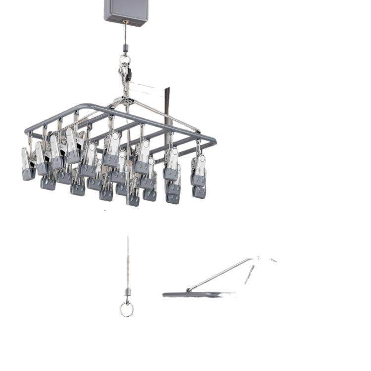 New Adjustable Sock Drying Rack Balcony Hovering Clothes Drying Rack Lifter Socks Drying Rack Intimates Clothes Drying Rack