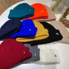 Korean Style Trendy Brand Animal Embroidered Wool Hat Children's Autumn and Winter Warm Harajuku Men's and Women's Couple Knitted Hat Shown Face Small