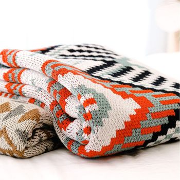 Nordic style office nap air conditioning blanket knitted blanket leg blanket spring and summer shawl cloak