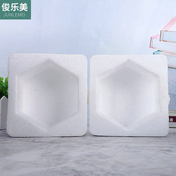 Six-sided square foam packaging box round thick glass bottle packaging foam box express transport protection box manufacturers