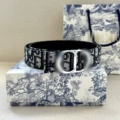 Black and blue belt + silver buckle