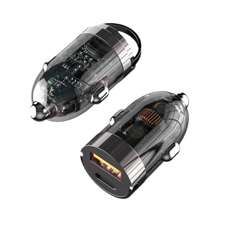 Car Charger Pd Fast Charging Multifunctional Mini Invisible Cigarette Lighter Adapter Pd Car Converter