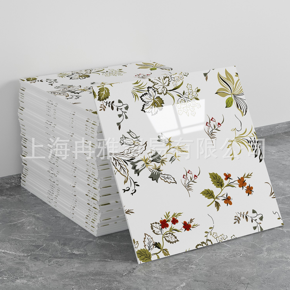 跨境外贸仿大理石鎏金3d墙面翻新装饰贴纸防油防水墙纸自粘瓷砖贴