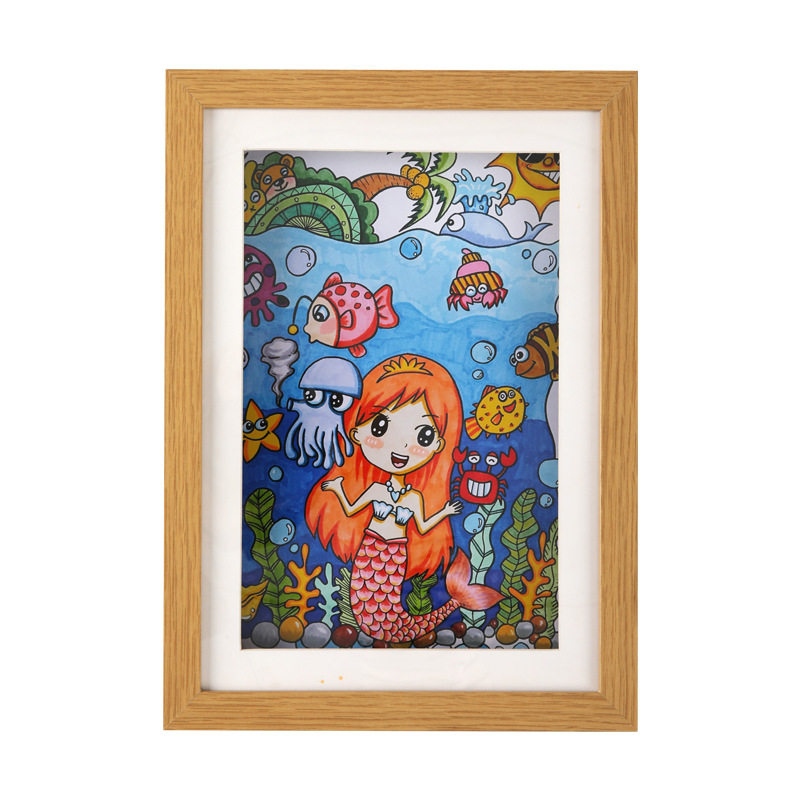 Works Display Frame Award Children's Painting Album Mounted Frame Photo Frame Simple Storage