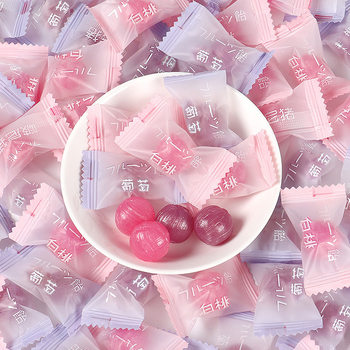 Candy white peach sugar fruit hard candy high color value wholesale stall candy fruit bulk net red explosion snacks wholesale