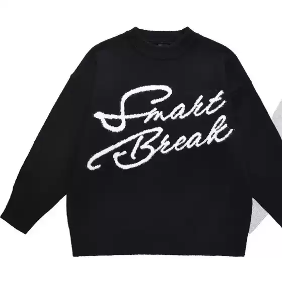 Men's Sweater for Autumn and Winter, American High Street Fashion Brand, Lazy Style, Cool and Casual, Loose Knit Top, Versatile Men's Clothing