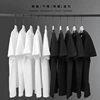 Pure Cotton Men's Short-Sleeve T-Shirt, White Half-Sleeve Summer Clothing, Men's Solid Color All-Cotton T-Shirt, Casual and Versatile