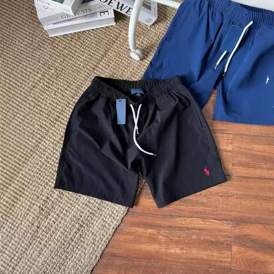 2026 Cross-Border Horse Logo Couple Style Five-Point Shorts Casual Beach Quick-Dry Shorts Dropshipping
