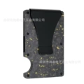 Carbon fiber--gold forged carbon (clip style)